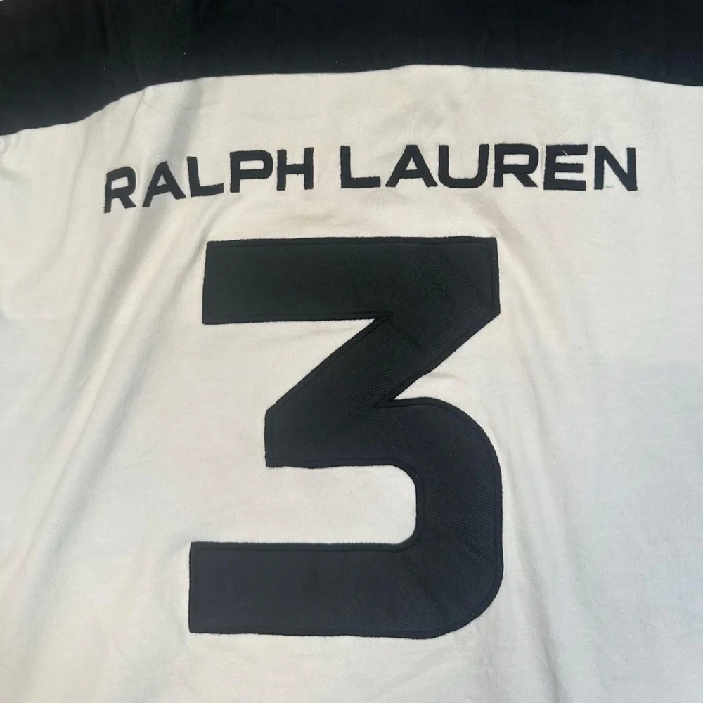 Polo‎ Ralph Lauren Men’s USA #3 Patch Padded Long Sleeve Rugby Shirt Size XL